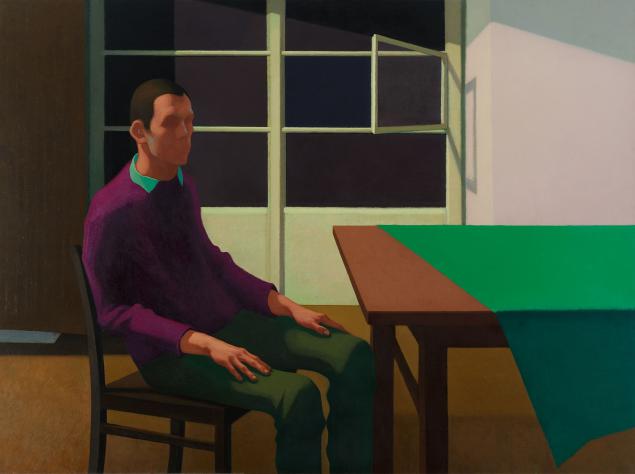 Antoni Starowieyski - "Autoportret we wnętrzu" 2004 olej:płótno 150x200