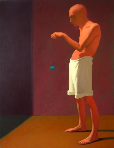 Antoni Starowieyski -"Zabawa" 2002, olej:płótno 170x130cm