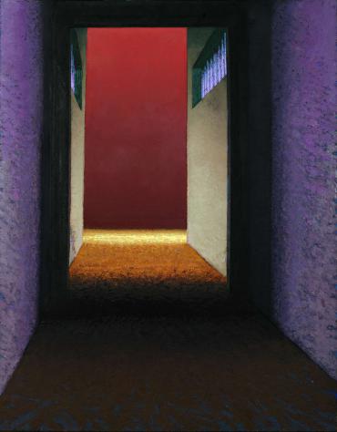 Antoni Starowieyski - "Wnętrze 1" 2002, olej:płótno 170x130cm